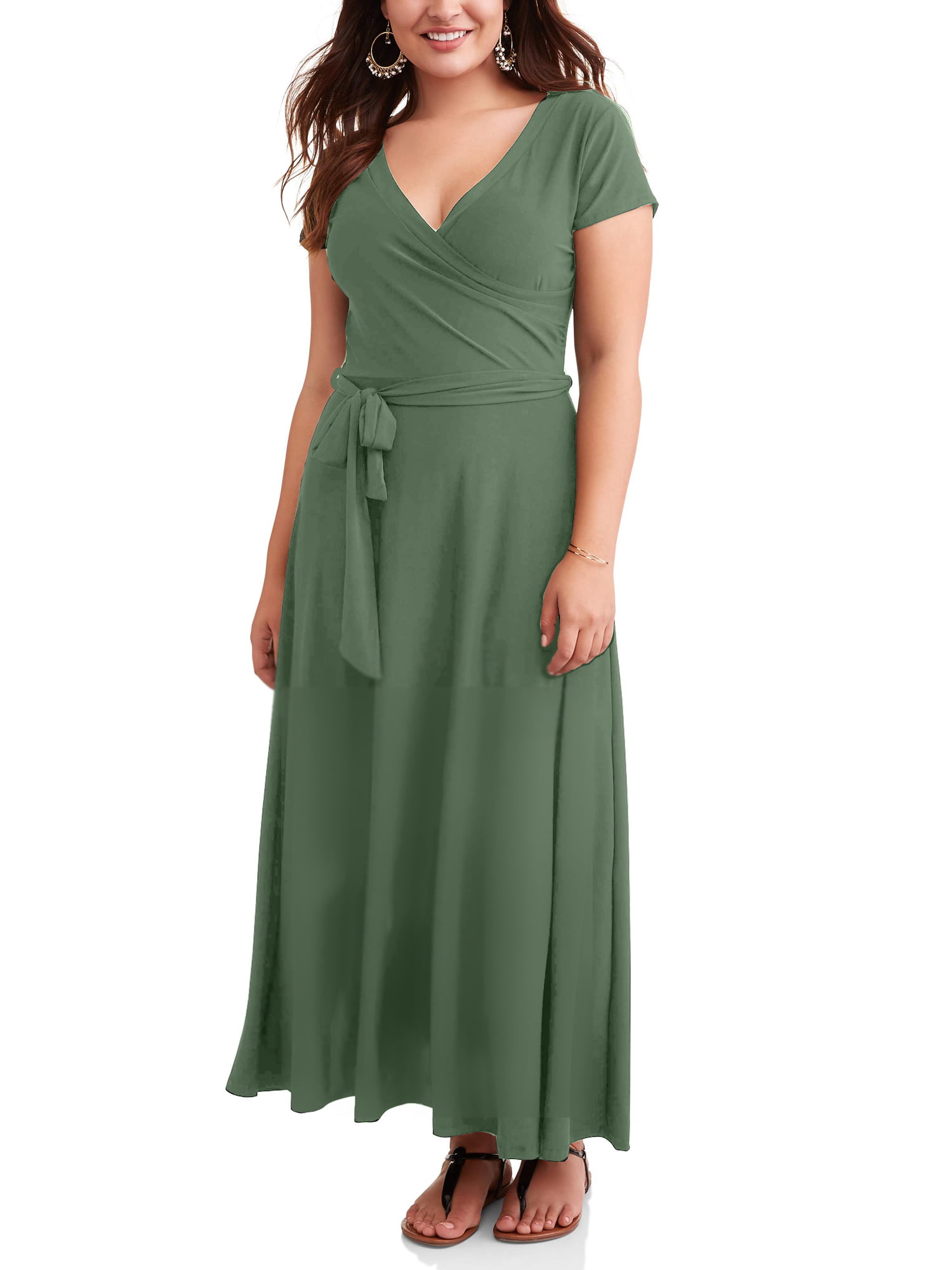 Ella Samani Women's Plus Size Wrap Dress - Walmart.com