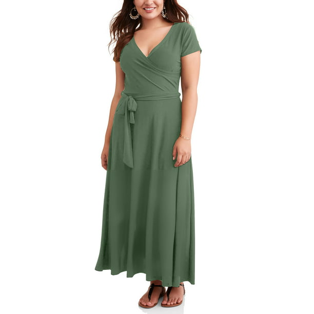 Ella Samani Women's Plus Size Wrap Dress - Walmart.com