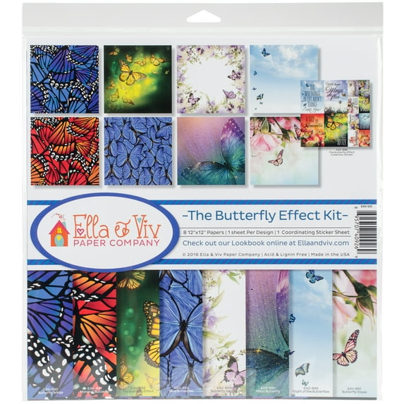 Ella & Viv Collection Kit, 12" x 12", The Butterfly Effect