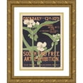 thumbnail image 1 of Ella W. Sheppard 15x18 Gold Ornate Wood Frame and Double Matted Museum Art Print Titled - South End Free Art Exhibition. (1895), 1 of 4