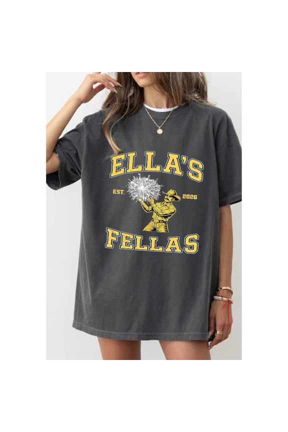 Ella's Fellas T-Shirt, Vintage Cowboy Fan Gear, Ella's Fellas Club Tee, Gameday Fellas Tshirt