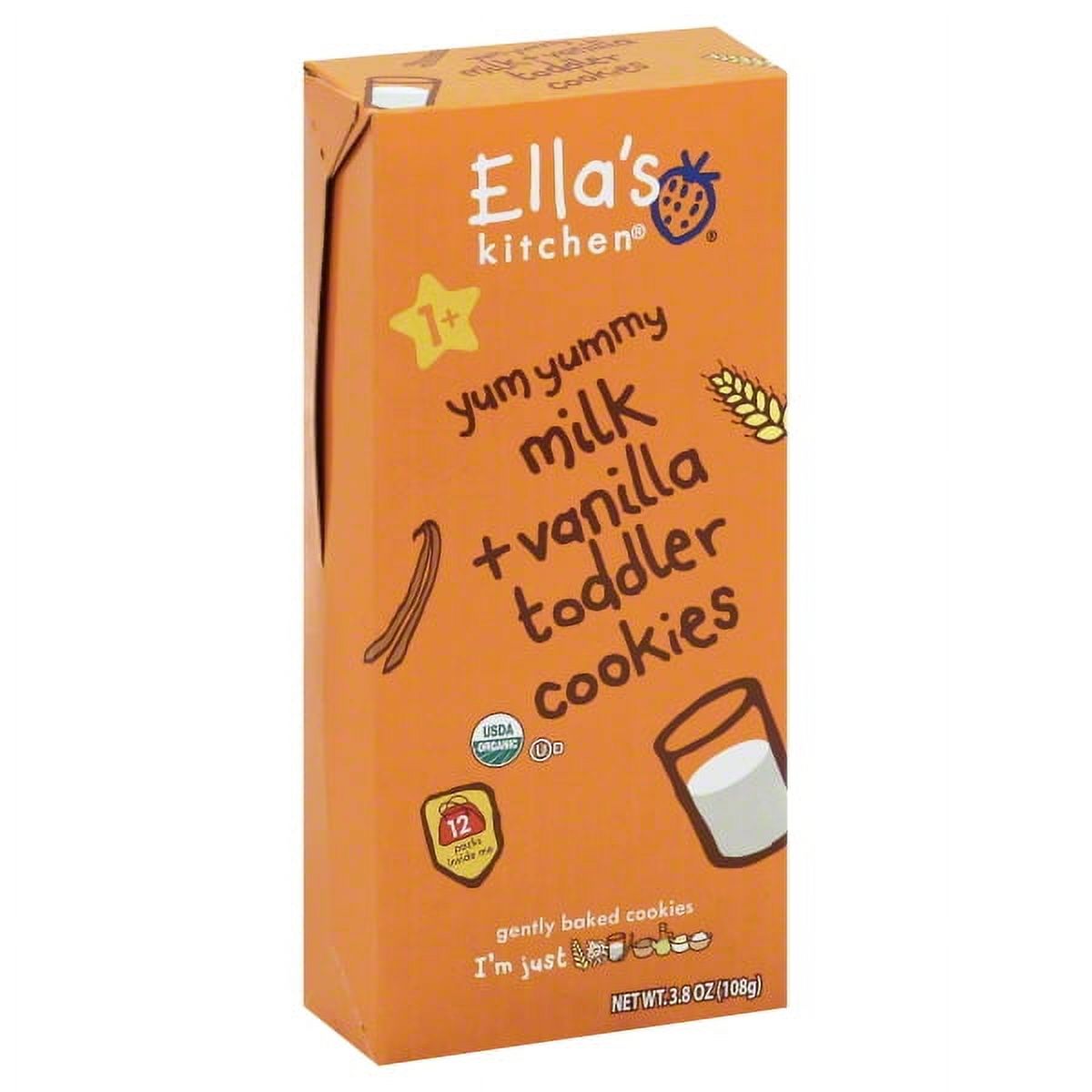Ellas Kitchen Organic Milk Plus Vanilla Baby Cookies, 3.8 Ounce -- 6 per case. - image 1 of 8