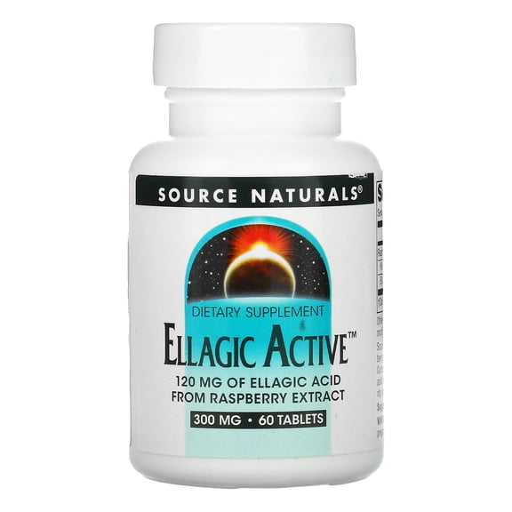 Ellagic Active, 300 mg, 60 Tablets, Source Naturals