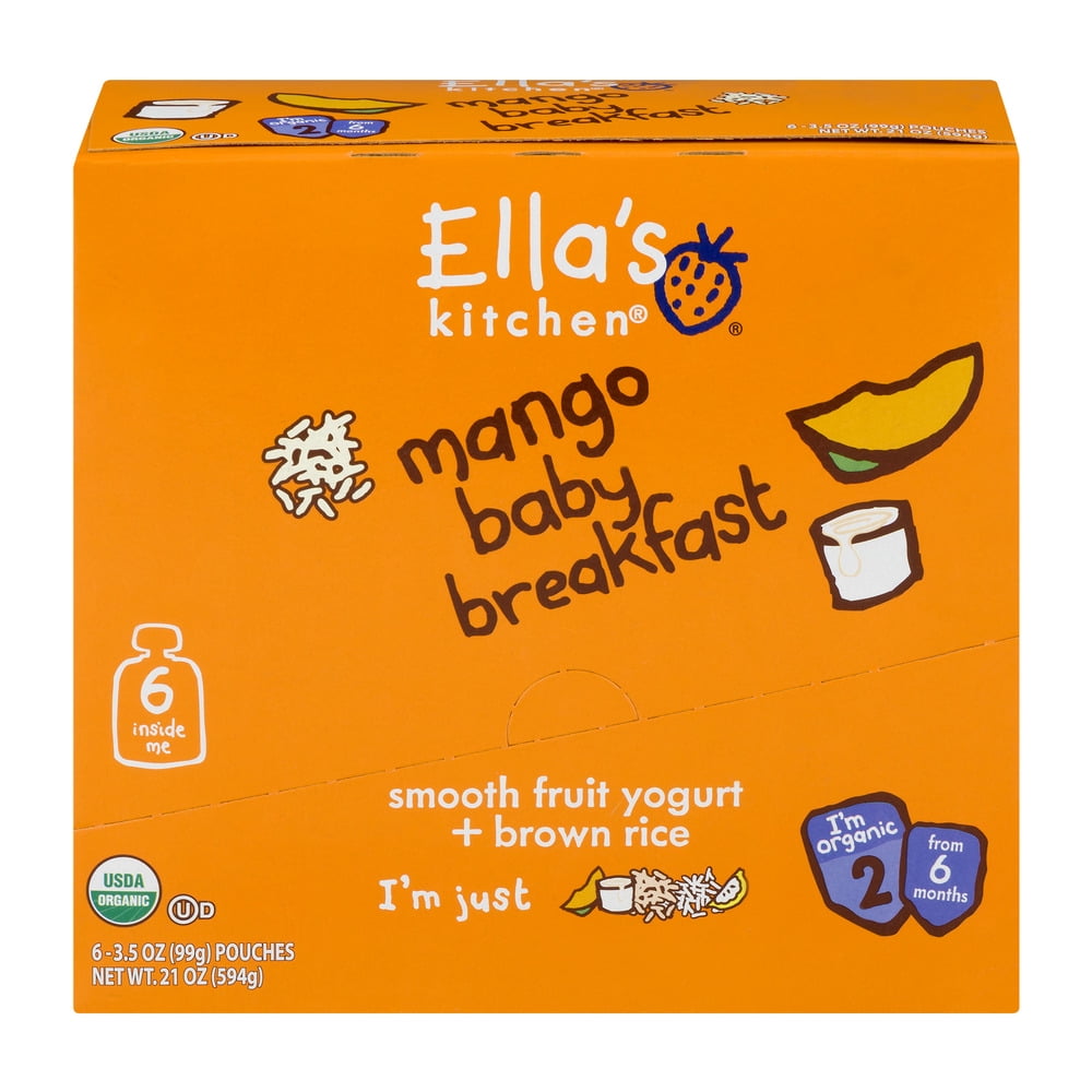 Ellas Kitchen Baby Brekkie Mango 3.5oz (