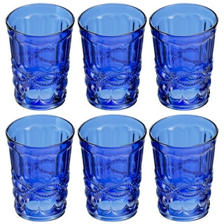 Sterilite Tumblers Plastic Drinking Glass Cups 20 Ounce Blue Teal Tint, Set  of 8 