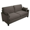 thumbnail image 1 of Elle Decor Bella Nailhead Fabric Sofa in French Gray, 1 of 7
