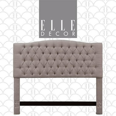 Elle Decor Celeste Queen Size Headboard Brown Weave