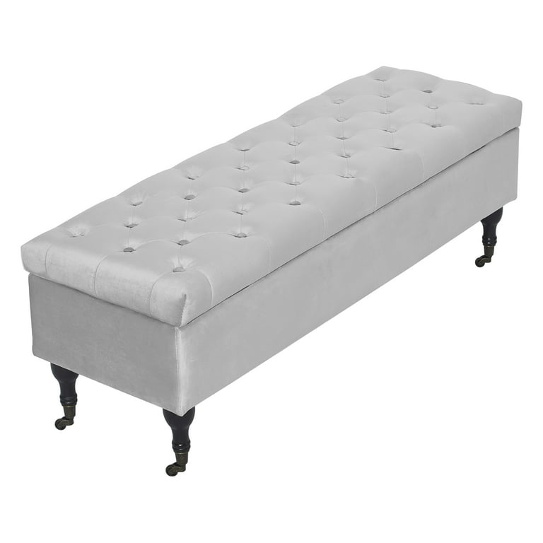 Upholstered bench 2024 on wheels
