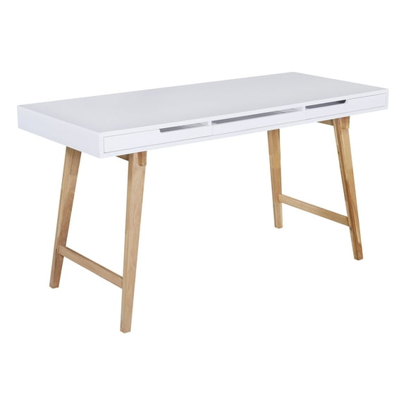 Elle Decor Giselle Writing Desk in French White