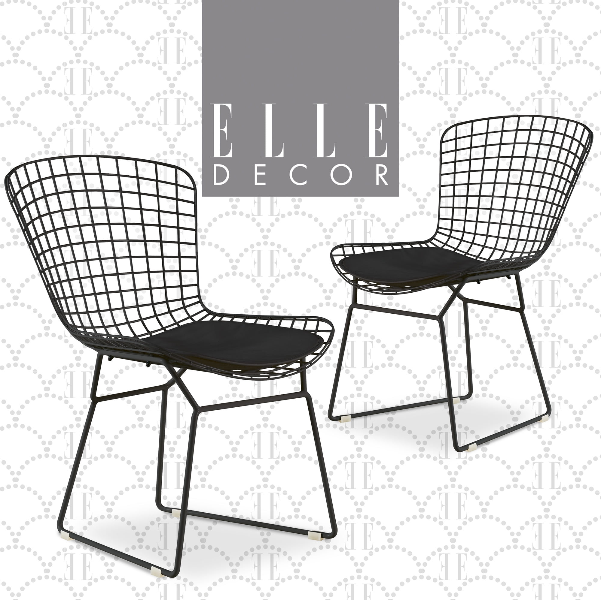 Elle Decor Holly Dining Chair Set of 2 Black