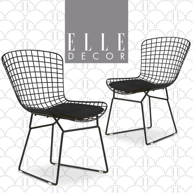 Elle Decor Holly Dining Chair Set of 2 Black