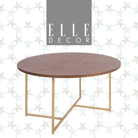Elle Decor Ines Coffee Table in Burnt Sienna