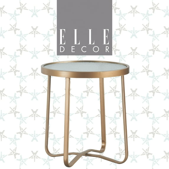 Elle Decor Mirabelle Outdoor Side Table, Gold