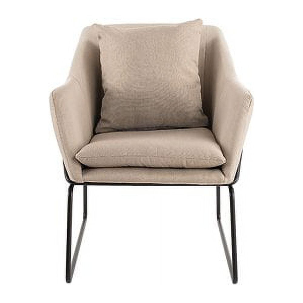Elle Decor Odile Accent Chair in French Cream