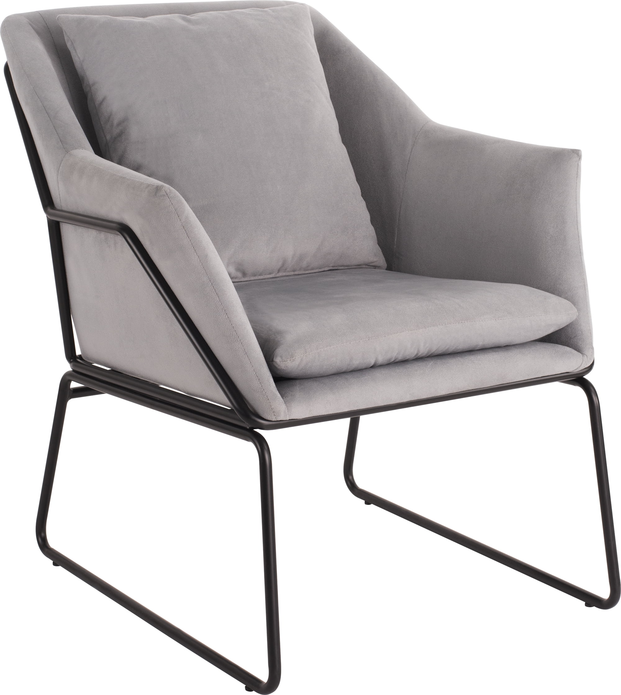 Elle Decor Odile Accent Chair in French Gray