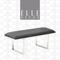 thumbnail image 1 of Elle Decor Remi Bench Dark Grey, 1 of 6
