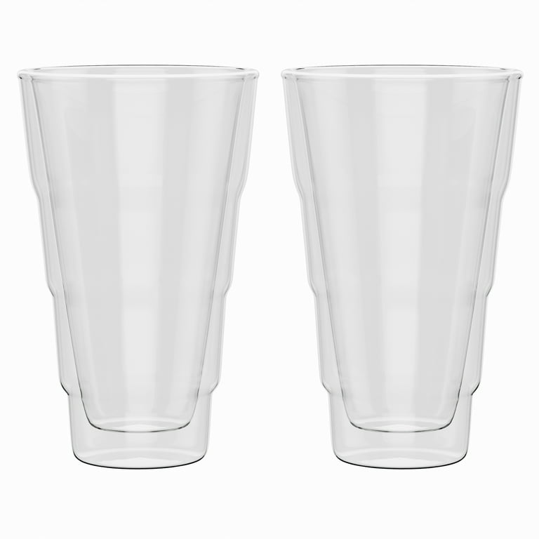 Elle Decor Insulated Tumbler, Set Of 2, Double Wall Crushed Design