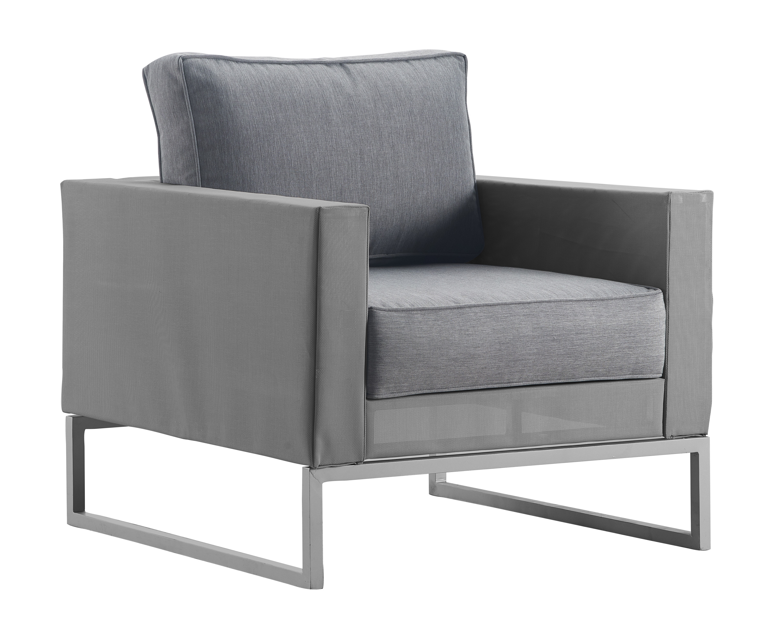 Millwork Holdings,. Co Inc Elle Decor Tropez Outdoor Accent Chair, Grey