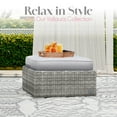 thumbnail image 1 of Elle Decor Vallauris Outdoor Ottoman with Cushion Grey, 1 of 5