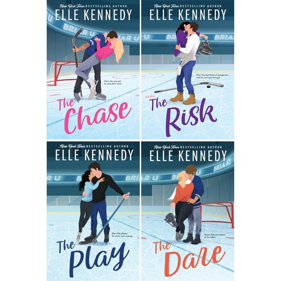 Elle Kennedy Briar U Series 4-Book Collection Set The Chase, The Risk, The Play & The Dare