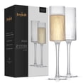 thumbnail image 1 of Elle Ribbed Stemmed Champagne Glass [Set of 2], 1 of 5