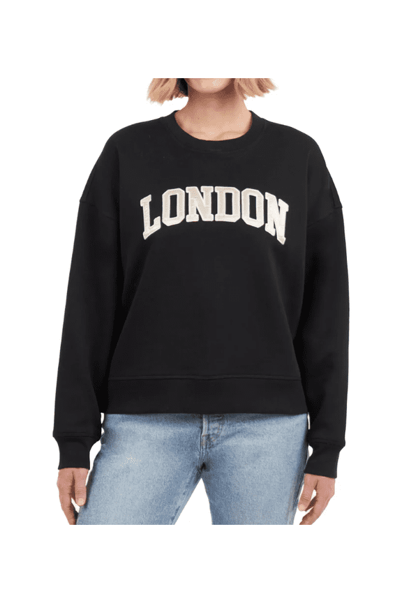 Elle Sport Women's City Crewneck Sweater Black Small