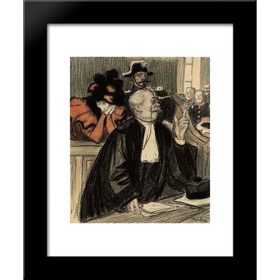 Elle a beacoup aime 20x24 Framed Art Print by Theophile Steinlen