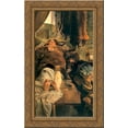thumbnail image 1 of Elle death 17x24 Gold Ornate Wood Framed Canvas Art by Malczewski, Jacek, 1 of 2