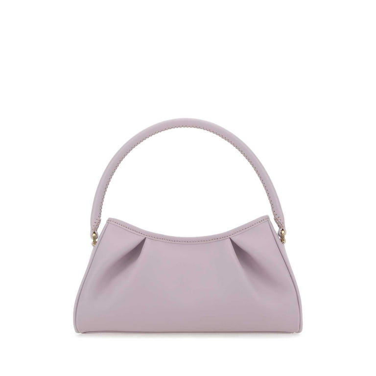 Elleme Woman Lilac Leather Dimple Moon Shoulder Bag Walmart