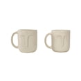 thumbnail image 1 of Ellementry Moai Ceramic Coffee Mug Set of 2 – Handcrafted Stoneware Mugs with Sculpted Faces – Artistic Drinkware & Unique Sculpted Cups for Hot Beverages – Microwave & Dishwasher Safe, 1 of 7