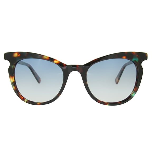 Ellen Degeneres ED ANDREAS Plastic Womens Cat-Eye Polarized Sunglasses Blue Tortoise 52mm Adult