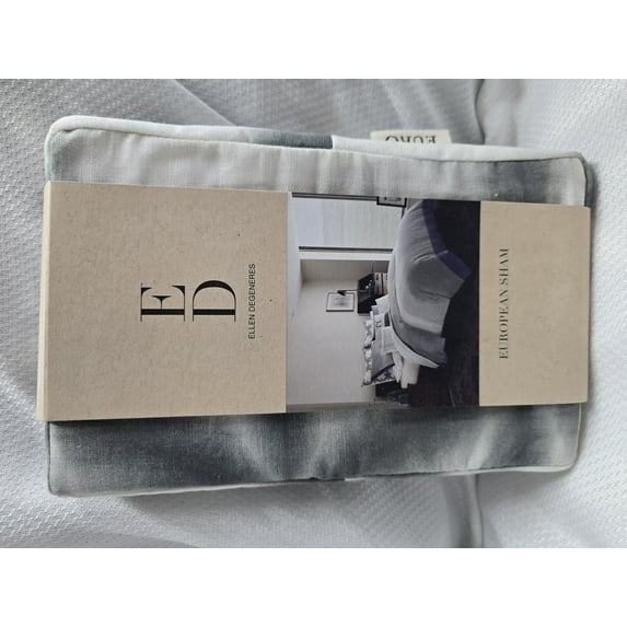 Ellen Degeneres Petra Pillow Sham 26"x 26" Square European - Grey