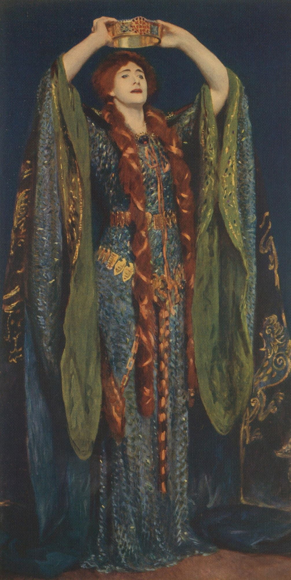 Ellen Terry as Lady Macbeth Canvas Art - J Singer Sargent (18 x 24)