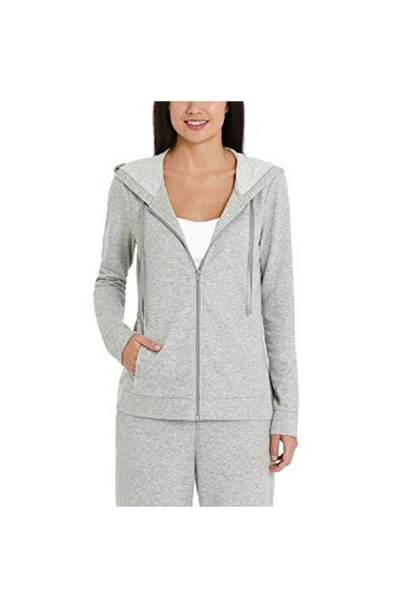 Ladies Hoodie SMALL HEATHER GREY