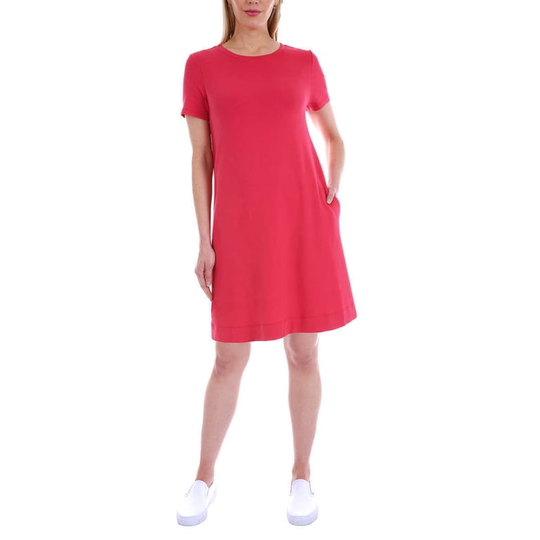 ellen tracy red dress Ellen Tracy Ladies' Pima Cotton Dress, Red Robin XXL