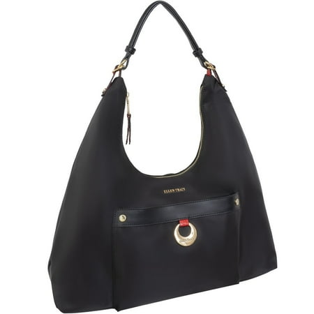 Ellen Tracy Nylon Hobo Tote
