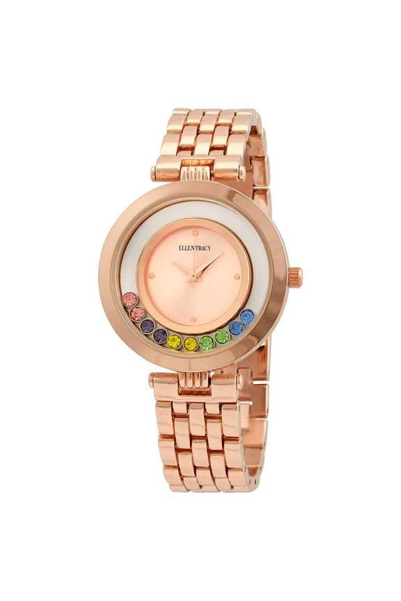 Quartz Crystal Rose Dial Ladies Watch ET5199RGD