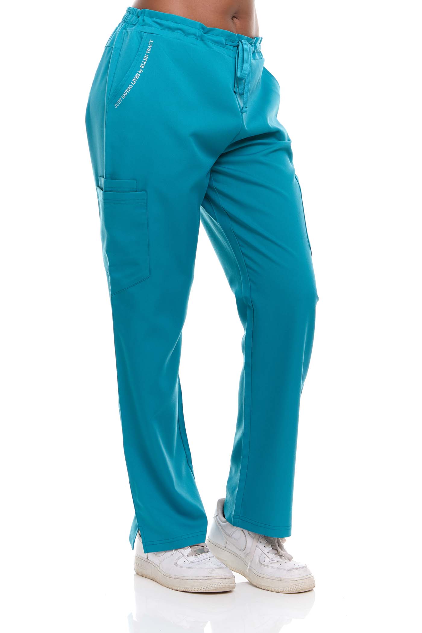 Ellen Tracy Women Scrubs Pants Female Medical with Pockets 4 Way