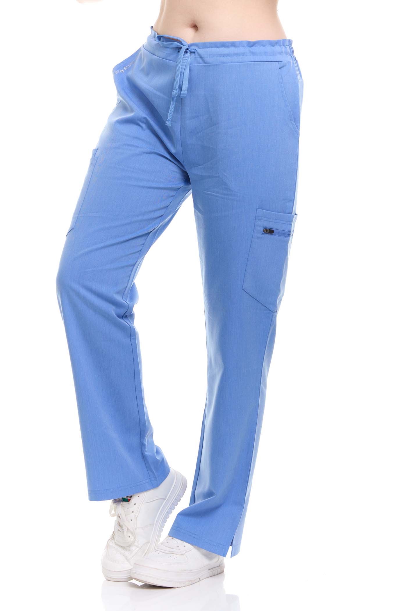 Ellen Tracy Women Scrubs Pants Female Medical with Pockets 4 Way