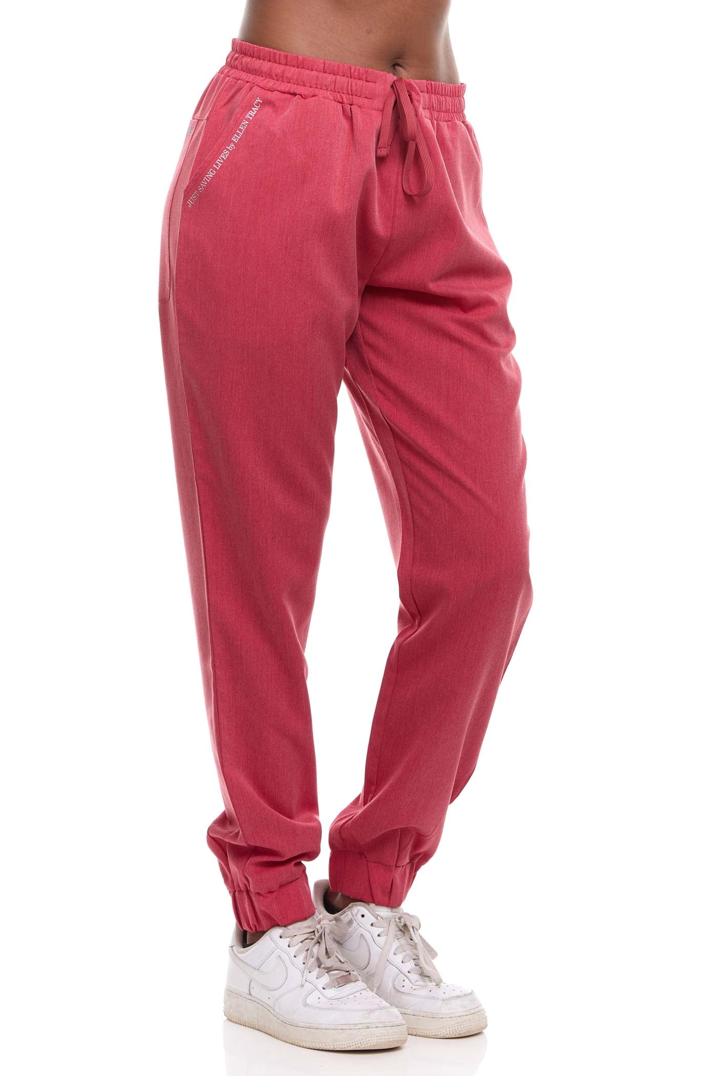 Ellen Tracy Women Scrubs Pants Female Medical with Pockets 4 Way