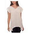 thumbnail image 1 of ELLEN TRACY Women's V-NECK TOP M/Cream, 1 of 2