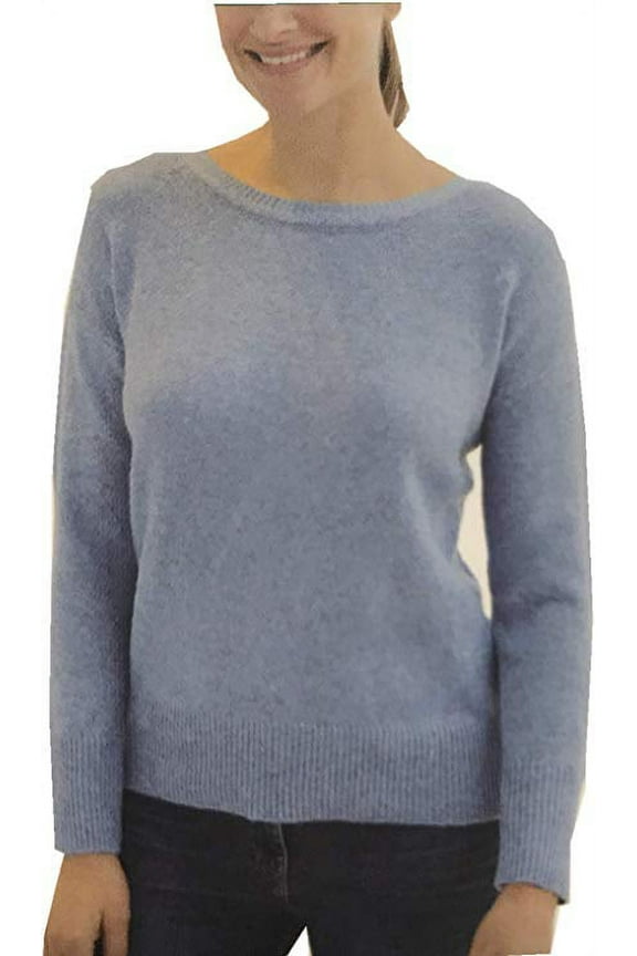 Women's Long Sleeve Pullover, Bluebell Medium - NEW