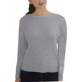 thumbnail image 1 of Ellen Tracy Women's Long Sleeve Pullover Sweater (Large, Stone Grey Htr), 1 of 2