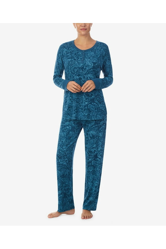 Women's Pajama Set with Headband, Sze Medium, Paisley