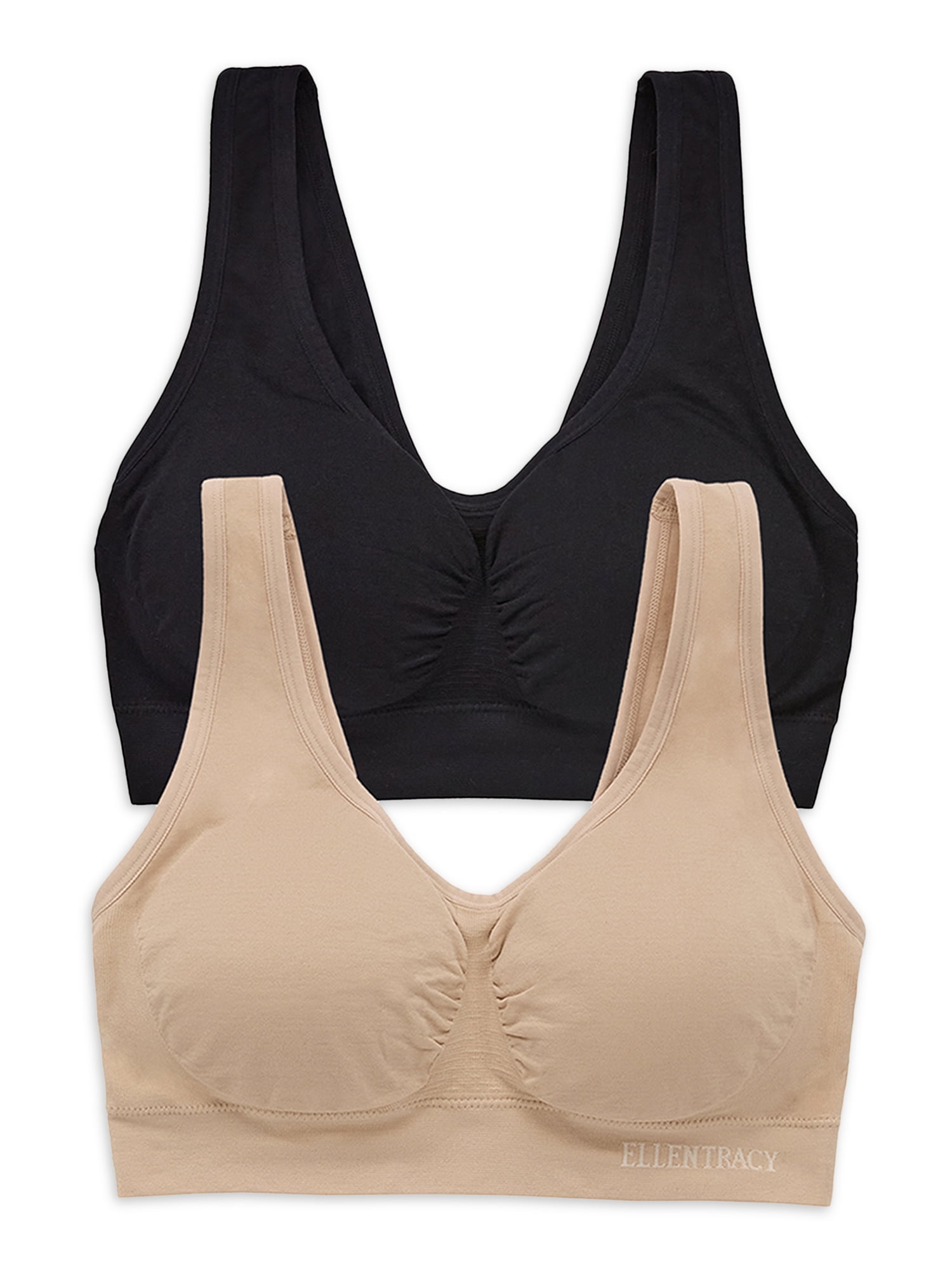 Ultimate Essentials Womens Seamless Pullover Bra Pull-On Tag Free Wireless  Bra (Almond, Small) at  Women's Clothing store