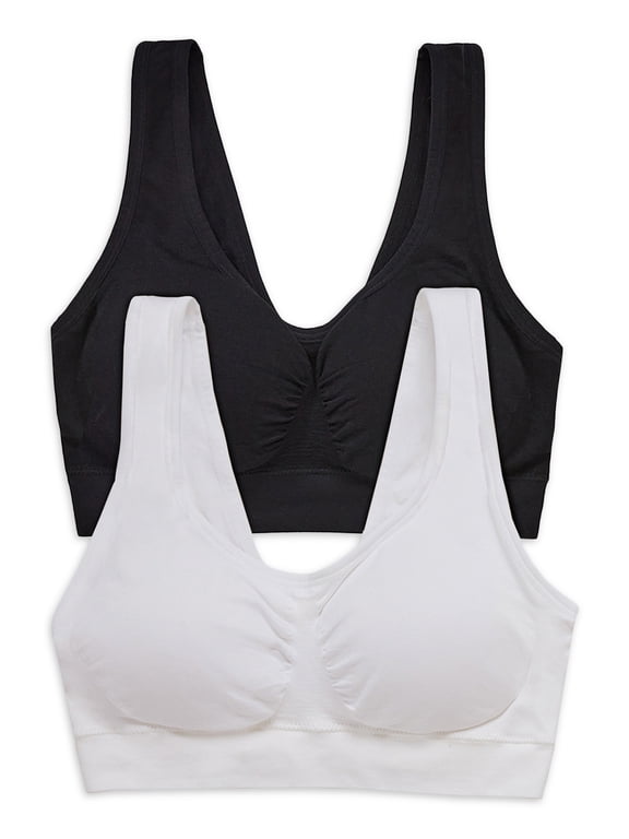 Women's Seamless Built Up Bra With Logo 2-Pack