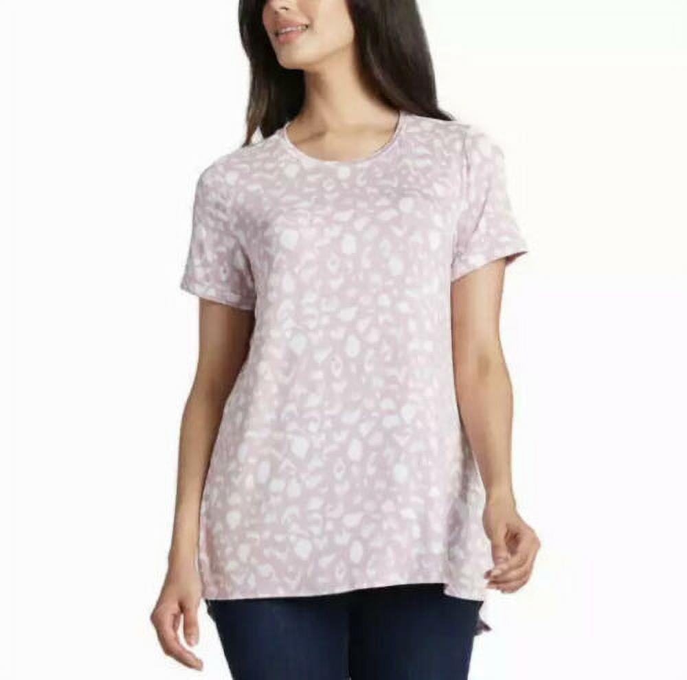Ellen Tracy Women's Tunic Top, Blush Leopard XXL