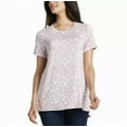 thumbnail image 1 of Ellen Tracy Women's Tunic Top, Blush Leopard XXL, 1 of 2