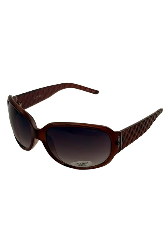 Womens BrownPlastic Rectangle Sunglass, Gradient Lens 501. 1