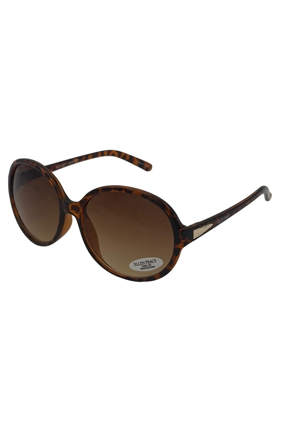 Womens Demi Plastic Round Sunglass, Gradient Lens 536 1
